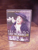 Broadway&#39;s Lost Treasures III DVD, used, PBS, Tony Awards, 23 performanc... - £7.17 GBP