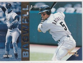 Jeff Bagwell Astros First Base 1994 Select Card # 234 Near / Mint - £0.91 GBP