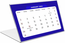 2021 Standing Desk Calendar 12 Months Calendar/Planner/ (Edition #06) - £8.69 GBP