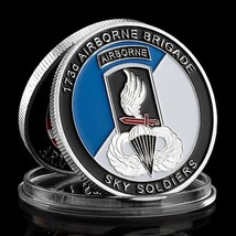 U.S. Army 173d Airborne Brigade Military Veteran Challenge Coin Souvenir... - £7.74 GBP