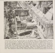 1924 Magazine Photo Power House Wilson Dam Muscle Shoals,AL Tennessee River - £8.75 GBP
