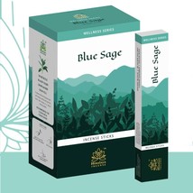 Himalaya Blue Sage Agarbatti Aroma Premium Masala Fragrance Incense Sticks 180g - £23.34 GBP