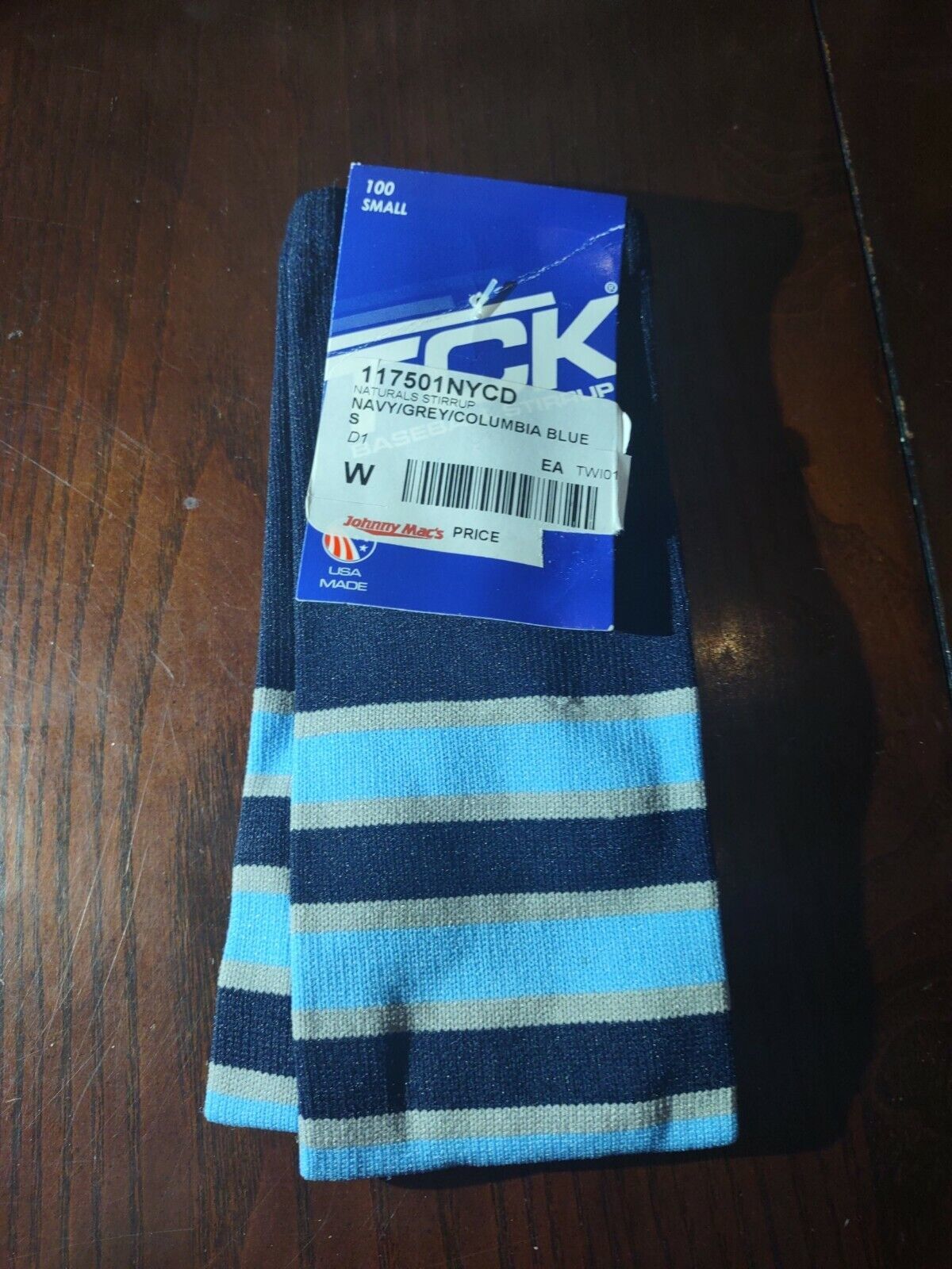 Blue Stripe Stirrup Baseball Small - $22.65