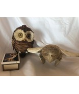 Unique set of 3 items with Owl Motive Vintage Set - £23.67 GBP