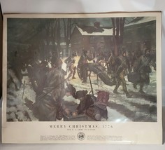 Color print of Merry Christmas, 1776- The US Army in Action 21 x 17.5&quot; - £30.37 GBP