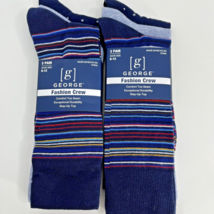 6 Pairs Mens Soft Fashion Crew Socks 6-12 Stripe Argyle Solid Polka Dot ... - £8.14 GBP