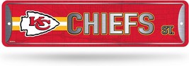 Rico Industries NFL Metal Street Sign Metal Street Sign 4&quot; x 15&quot; Home Dé... - £21.01 GBP