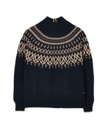 NWT Womens Size 6 Joules Elvie Embellished Fair Isle Knit Sweater in Fre... - £31.32 GBP