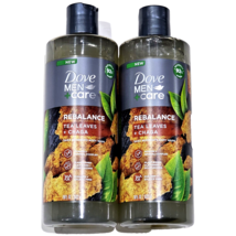 2 Pack Dove Men Care Rebalance Tea Leaves Chaga Body Wash Plant Based 18oz - £24.98 GBP