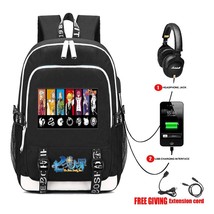 anime The Seven Deadly Sins backpack nanatsu no taizai USB Charging Headphone ja - £85.99 GBP