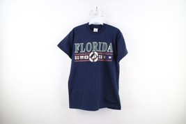 Vtg 90s Streetwear Mens Medium Distressed Spell Out Florida Sailing T-Shirt USA - £26.00 GBP