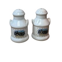 Vintage San Francisco Salt and Pepper White Milk Jug Shaker Set - Taiwan - $6.99