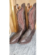 cowboy boots  Mens 10.5   J. Chisholm brown Embroidered (item:s2097 - $230.00