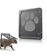 Pet Door Screen Cat Interior Lockable Magnetic Flap Screen Mesh Dog Fenc... - £24.43 GBP