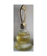 Vintage Avon Bell Decanter Charisma Cologne Pretty Clear Glass See Pictures - $7.19