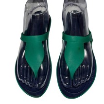 CROCS-Rio Flip Flops Teal Green/Navy Jelly Thong Slide Sandals-Size 7 Ru... - $20.00