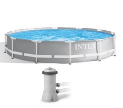 Intex 12ft X 30in Prism Frame Pool Set with 530GPH Filter Pump - $299.24