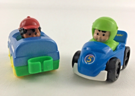 Fisher Price Little People Wheelies Push Along Vehicle Racers Toy Lot Racecar - £13.19 GBP