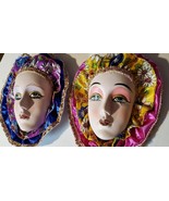 TWO LADY FACE ORNAMENTS - $2,335.25 MXN
