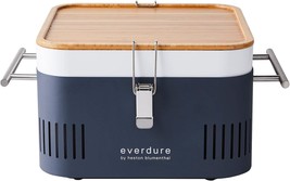 Everdure Cube Portable Charcoal Grill, Tabletop Bbq, Perfect Tailgate,, Graphite - $215.99