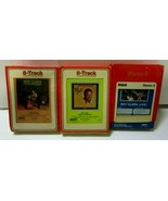 VTG Lot of 3 - 8 Track Tapes UNTESTED AS IS ROY CLARK The Entertainer, L... - £7.72 GBP