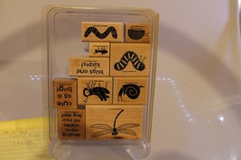 Stampin Up Bugs and Kisses wood rubber stamps missing lady bug - £7.80 GBP