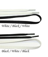 Two Tone Flat Laces For Jordan AJ SB 1 Union Black White Haze Panda Yin ... - $1,312.60 MXN