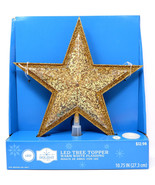 HOLIDAY TIME 17-125GN GOLD LED TREE TOPPER 10.75&quot; WARM WHITE FLASHING - ... - $12.98