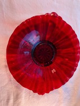 Vintage Ruby Red Old Cafe Candy Dish Depression Glass Mint - £9.01 GBP