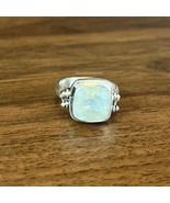 Rainbow Moonstone Ring, 925 Sterling Silver Ring, Band Ring, Women Ring,... - €38,94 EUR