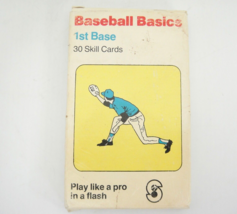 Vintage Baseball Basics First Base 30 Skill Cards 1980 with Box Play Like a Pro - £3.68 GBP