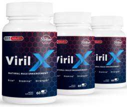 3 Pack Viril X, refuerzo de rendimiento para hombres-60 Tabletas x3 - £77.86 GBP