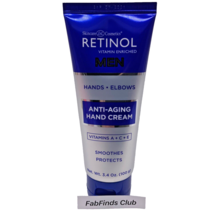 Retinol Hand Cream For MEN Sealed Hands Elbows Anti-Aging 3.4oz - £11.07 GBP