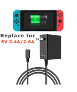 For Nintendo Switch Ac Power Supply Adapter Home Wall Travel Charger 5V ... - £14.21 GBP