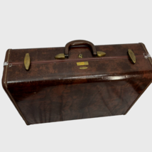 Shwayder Bros Samsonite Luggage 24x18x9 Suitcase Brown Vinyl Vintage - $45.59