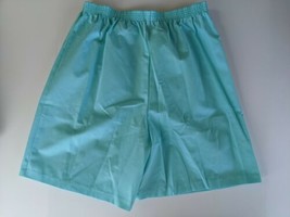 HABAND Women Blue SHORTS  Skirt SIZE 18 ELASTIC WAIST 100% POLYESTER - £6.75 GBP