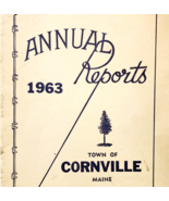 1963 Cornville Maine Annual Reports Antique PB Booklet Municipal Officer... - $35.07 CAD