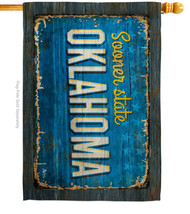 Oklahoma Vintage - Impressions Decorative House Flag H140981-BO - £29.08 GBP
