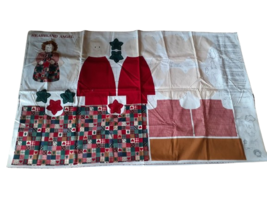 Vintage VIP Cranston Heartland Angel Christmas Fabric Doll Panel 16&quot; Sew &amp; Stuff - £7.63 GBP