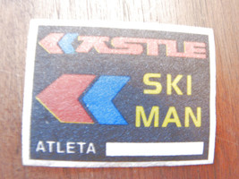 Vintage Castle Ski Man Athlete Sticker Sticker Stickers Stickers Sale 70&#39;s- S... - £14.79 GBP