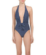 NWT WeWoreWhat We Wore What Brooklyn Estate Blue Dot One Piece Swimsuit S - €38,63 EUR