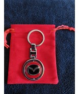 3D Metal Car Keychain Key Chain Key Ring 360° Rotating Mazda logo - €8,43 EUR
