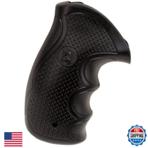 Pachmayr Diamond Pro Series S&amp;W N Frame Round Butt Revolver Grips Black - $38.87