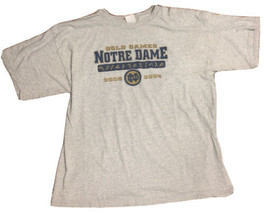 Notre Dame “Gold Games” 2005-2006 Gray Size XL (Wears Medium) T-Shirt  - $319.11 MXN