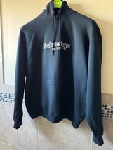 Balenciaga Dark Navy Cotton Woman&#39;s Oversized Hoodie Sweatshirt SZ L EUC - $391.05