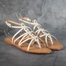 Schutz Women&#39;s Malaya Strappy Flat Sandals - Color Pearl - Size 7 B - $931.02 MXN