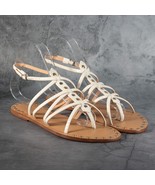 Schutz Women&#39;s Malaya Strappy Flat Sandals - Color Pearl - Size 7 B - $930.31 MXN