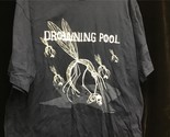 Tour Shirt Drowning Pool 2002 Mosquito Skull Harvest Shirt NAVY XLARGE - $24.00