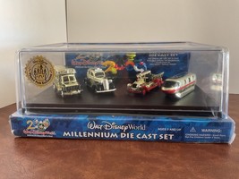 Walt Disney World Millennium Gold Die Cast Vehicle Set Theme Park Exclus... - $18.00
