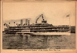 Vintage POSTCARD-&quot;HENDRICK Hudson&quot; Steamer Of The Hudson River Day Line, Ny BK56 - £3.75 GBP